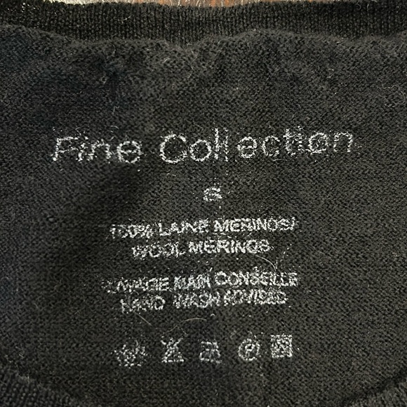 Fine Collection 100% Merino Wool Black Tunic/Dress - Picture 3 of 5